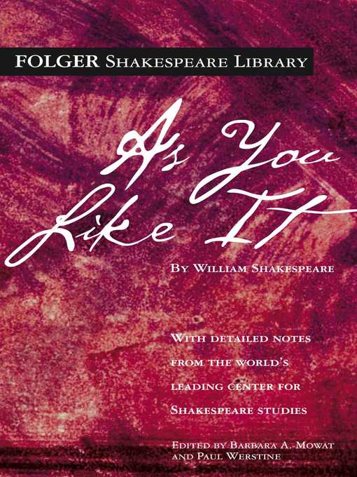 Title details for As You Like It by William Shakespeare - Wait list